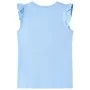 Camiseta infantil de manga volante azul claro 92 de , Camisetas para niños - Ref: Foro24-11324, Precio: 8,19 €, Descuento: %