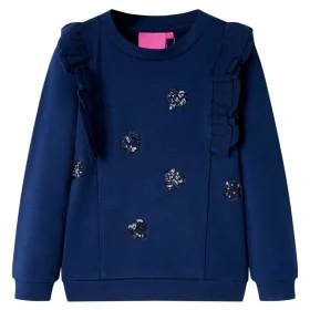 Sudadera infantil azul marino 128 de , Camisetas para niños - Ref: Foro24-13742, Precio: 11,70 €, Descuento: %