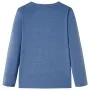 Camiseta infantil de manga larga azul mélange 116 de , Camisetas para niños - Ref: Foro24-12991, Precio: 8,30 €, Descuento: %