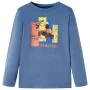 Camiseta infantil de manga larga azul mélange 140 de , Camisetas para niños - Ref: Foro24-12993, Precio: 9,76 €, Descuento: %