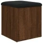 Aufbewahrungsbank aus braunem Eichenholzwerkstoff, 42 x 42 x 45 cm von , Bänke für Hallen und Lager - Ref: Foro24-835039, Pre...