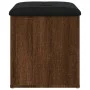 Aufbewahrungsbank aus braunem Eichenholzwerkstoff, 42 x 42 x 45 cm von , Bänke für Hallen und Lager - Ref: Foro24-835039, Pre...