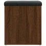 Aufbewahrungsbank aus braunem Eichenholzwerkstoff, 42 x 42 x 45 cm von , Bänke für Hallen und Lager - Ref: Foro24-835039, Pre...