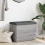 Sonoma gray engineered wood storage bench 62x42x45 cm by , Benches for halls and storage - Ref: Foro24-835045, Price: 71,29 €...