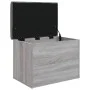 Sonoma gray engineered wood storage bench 62x42x45 cm by , Benches for halls and storage - Ref: Foro24-835045, Price: 71,29 €...