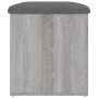Sonoma gray engineered wood storage bench 62x42x45 cm by , Benches for halls and storage - Ref: Foro24-835045, Price: 71,29 €...