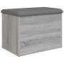 Sonoma gray engineered wood storage bench 62x42x45 cm by , Benches for halls and storage - Ref: Foro24-835045, Price: 71,29 €...