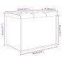 Sonoma gray engineered wood storage bench 62x42x45 cm by , Benches for halls and storage - Ref: Foro24-835045, Price: 71,29 €...