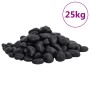 Guijarros pulidos negros 25 kg 2-5 cm de , Decoración de acuarios - Ref: Foro24-3217191, Precio: 65,65 €, Descuento: %