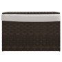 Cesto para ropa sucia con tapa ratán marrón oscuro 55,5x35x34cm de , Cestas para ropa - Ref: Foro24-372050, Precio: 46,39 €, ...