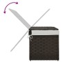 Cesto para ropa sucia con tapa ratán marrón oscuro 55,5x35x34cm de , Cestas para ropa - Ref: Foro24-372050, Precio: 46,39 €, ...
