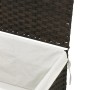 Cesto para ropa sucia con tapa ratán marrón oscuro 55,5x35x34cm de , Cestas para ropa - Ref: Foro24-372050, Precio: 46,39 €, ...