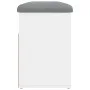 Banco zapatero madera de ingeniería blanco 82x32x45,5 cm de , Bancos para recibidores y almacenamiento - Ref: Foro24-835026, ...