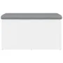 White engineered wood storage bench 82x42x45 cm by , Benches for halls and storage - Ref: Foro24-835047, Price: 67,03 €, Disc...