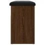 Shoe bench engineered wood oak brown 62x32x50 cm by , Benches for halls and storage - Ref: Foro24-835102, Price: 60,56 €, Dis...