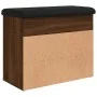 Shoe bench engineered wood oak brown 62x32x50 cm by , Benches for halls and storage - Ref: Foro24-835102, Price: 60,56 €, Dis...
