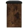 Shoe bench engineered wood smoked oak 62x32x50 cm by , Benches for halls and storage - Ref: Foro24-835100, Price: 60,90 €, Di...