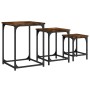 Mesas de centro apilables 3 pzas madera ingeniería roble humo de , Mesas de centro - Ref: Foro24-838925, Precio: 39,57 €, Des...