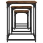 Mesas de centro apilables 3 pzas madera ingeniería roble humo de , Mesas de centro - Ref: Foro24-838925, Precio: 39,57 €, Des...