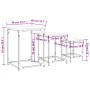 Mesas de centro apilables 3 pzas madera ingeniería roble marrón de , Mesas de centro - Ref: Foro24-838927, Precio: 40,81 €, D...