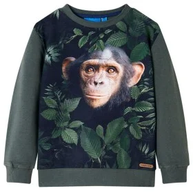 Sudadera infantil caqui oscuro 104 de , Camisetas para niños - Ref: Foro24-13050, Precio: 12,22 €, Descuento: %