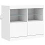 Aparador con luces LED blanco 81x37x67 cm de , Aparadores - Ref: Foro24-836658, Precio: 74,67 €, Descuento: %