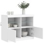 Aparador con luces LED blanco 81x37x67 cm de , Aparadores - Ref: Foro24-836658, Precio: 77,44 €, Descuento: %