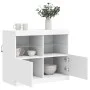 Aparador con luces LED blanco 81x37x67 cm de , Aparadores - Ref: Foro24-836658, Precio: 74,67 €, Descuento: %