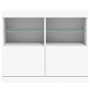 Aparador con luces LED blanco 81x37x67 cm de , Aparadores - Ref: Foro24-836658, Precio: 77,44 €, Descuento: %