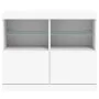 Aparador con luces LED blanco 81x37x67 cm de , Aparadores - Ref: Foro24-836658, Precio: 74,67 €, Descuento: %
