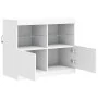Aparador con luces LED blanco 81x37x67 cm de , Aparadores - Ref: Foro24-836658, Precio: 74,67 €, Descuento: %