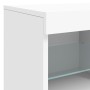 Aparador con luces LED blanco 81x37x67 cm de , Aparadores - Ref: Foro24-836658, Precio: 77,44 €, Descuento: %