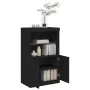 Aparador con luces LED negro 60,5x37x100 cm de , Aparadores - Ref: Foro24-836666, Precio: 78,92 €, Descuento: %