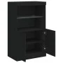 Aparador con luces LED negro 60,5x37x100 cm de , Aparadores - Ref: Foro24-836666, Precio: 78,92 €, Descuento: %