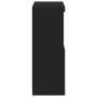 Aparador con luces LED negro 60,5x37x100 cm de , Aparadores - Ref: Foro24-836666, Precio: 78,92 €, Descuento: %