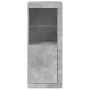 Aparador con luces LED gris hormigón 41x37x100 cm de , Aparadores - Ref: Foro24-836647, Precio: 78,58 €, Descuento: %