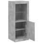 Aparador con luces LED gris hormigón 41x37x100 cm de , Aparadores - Ref: Foro24-836647, Precio: 78,58 €, Descuento: %