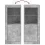Aparador con luces LED gris hormigón 41x37x100 cm de , Aparadores - Ref: Foro24-836647, Precio: 78,58 €, Descuento: %