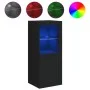 Aparador con luces LED negro 41x37x100 cm de , Aparadores - Ref: Foro24-836645, Precio: 72,79 €, Descuento: %