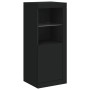 Aparador con luces LED negro 41x37x100 cm de , Aparadores - Ref: Foro24-836645, Precio: 70,80 €, Descuento: %