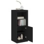 Aparador con luces LED negro 41x37x100 cm de , Aparadores - Ref: Foro24-836645, Precio: 70,80 €, Descuento: %