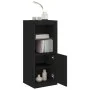 Aparador con luces LED negro 41x37x100 cm de , Aparadores - Ref: Foro24-836645, Precio: 72,79 €, Descuento: %