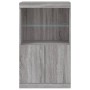 Aparador con luces LED gris Sonoma 60,5x37x100 cm de , Aparadores - Ref: Foro24-836670, Precio: 89,83 €, Descuento: %