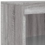 Aparador con luces LED gris Sonoma 60,5x37x100 cm de , Aparadores - Ref: Foro24-836670, Precio: 89,83 €, Descuento: %