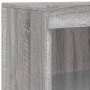 Sideboard with LED lights Sonoma gray 60.5x37x100 cm by , Sideboards - Ref: Foro24-836670, Price: 86,49 €, Discount: %