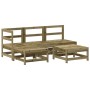 Juego de sofás de jardín 5 piezas madera de pino impregnada de , Conjuntos de jardín - Ref: Foro24-3186528, Precio: 276,62 €,...