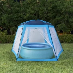 Blaues Poolzelt aus Stoff, 500 x 433 x 250 cm von vidaXL, Pool- und Spa-Zubehör - Ref: Foro24-91574, Preis: 140,77 €, Rabatt: %