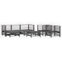 Juego de muebles de jardín 7 piezas madera maciza de pino gris de , Conjuntos de jardín - Ref: Foro24-3186265, Precio: 501,98...