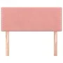 Pink velvet headboard 90x5x78/88 cm by , Headboards and footboards - Ref: Foro24-345903, Price: 39,10 €, Discount: %