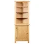 Armario de esquina de madera maciza de roble 59x36x180 cm de vidaXL, Taquillas y armarios de almacenamiento - Ref: Foro24-247...